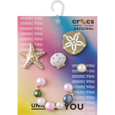 Crocs Adult Jibbitz Shells and Pearls Shoes Accessories - Multicolor 5pk