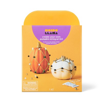 Halloween Craft String Art Pumpkin Decorating Kit - Mondo Llama