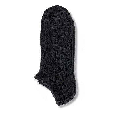 Men's No Show Socks 5pk - Dealworthy Black 6-12
