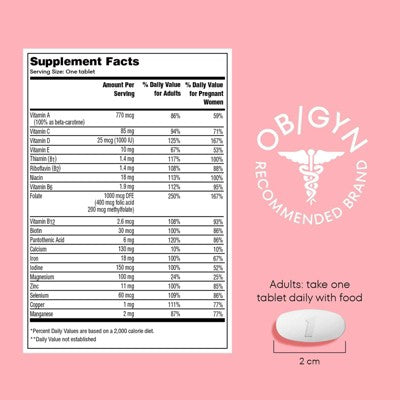 One A Day Pregnancy Planning Vitamin Tablet - 60ct