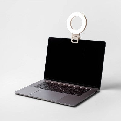 Clip-On Conference Ring Light - heyday Stone White: Camera Light Accessory