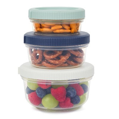 SnapLock Nesting Snack Containers - 3ct