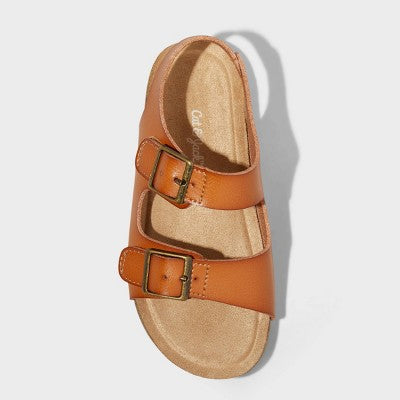 Toddler Reagan Sandals - Cat & Jack Cognac 10T Open Toe