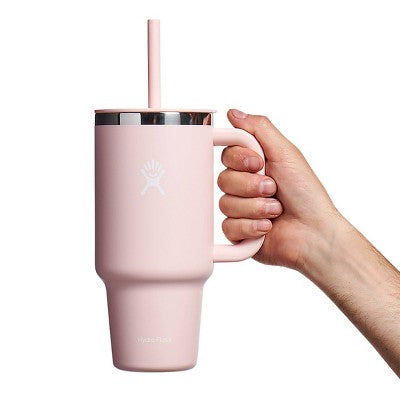 Hydro Flask 32oz All Around Travel Straw Tumbler - Trillium: Vacuum-Insulated
