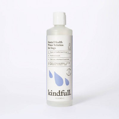 Dental Health Solution for Dogs - 16 fl oz - Kindfull: Liquid Pet Toothpaste, Oral Care For All Ages