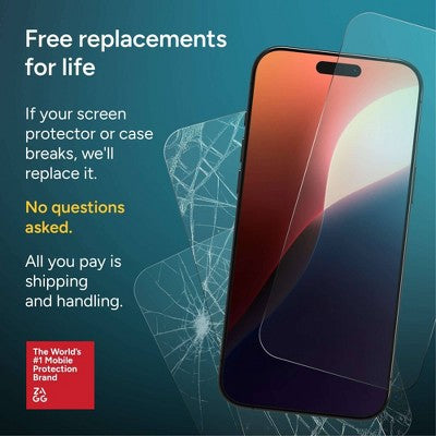 ZAGG Apple iPhone 17 Pro Max Screen Protector Glass Elite Privacy