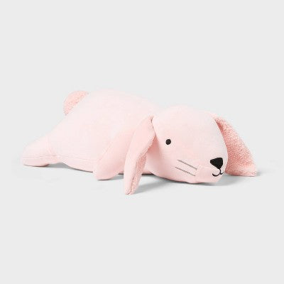 Bunny Weighted Plush Kids' Throw Pillow Pink - Pillowfort