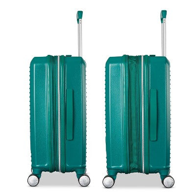 Sarah Jessica Parker Signature Hardside Expandable Carry On Spinner Suitcase with 2 Packing Cubes and Shoe Bag - Emerald (LOCAL PICKUP ONLY)
