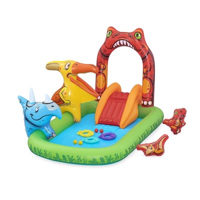 H2OGO! Jurassic Splash Inflatable Water Activity Play Center, 7'11" x 55" x 54"