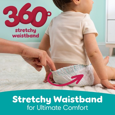 Pampers Swaddlers 360 Disposable Diapers - Size 6 - 17ct: Diaper Weight Range 35+ lbs, Polypropylene, Spandex
