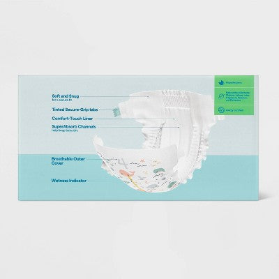 Disposable Diapers - Size 4 - 132ct - up&up