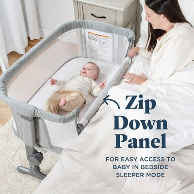 Baby Delight Beside Me Dreamer Bassinet & Bedside Sleeper - Soft Heathered Gray (LOCAL PICKUP ONLY)