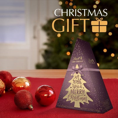 Lindt Calligraphy Christmas Candy Tree Gift - 3.7oz