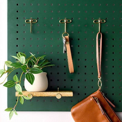 Peg Board Shelf and Hooks Accessories Kit Gold - Hearth & Hand with Magnolia