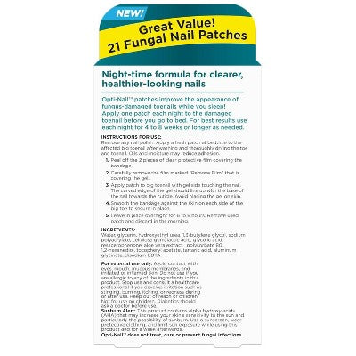 Opti-Nail Renewal Antifungal Treatment Patches - Tolnaftate - 21ct