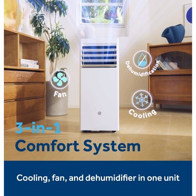 GE Appliances 6000 BTU Portable Air Conditioner Unit White (LOCAL PICKUP ONLY)