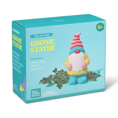 Mud Puddle Society 8pc Gnome Statue Garden Art Kit