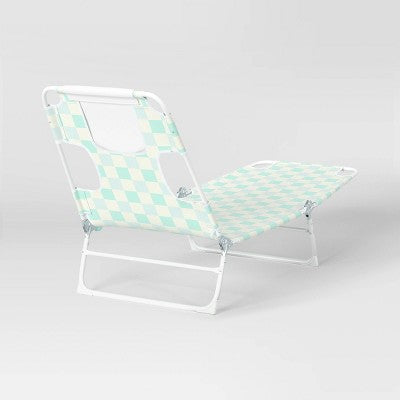 Folding Lounger Blue - Sun Squad (LOCAL PICKUP ONLY)