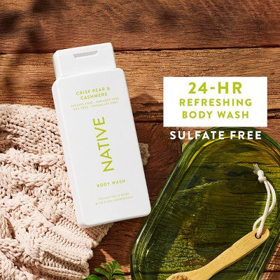 Native Limited Edition Fall Getaway Body Wash - Crisp Pear & Cashmere - 18 fl oz: Sulfate-Free, For Sensitive Skin