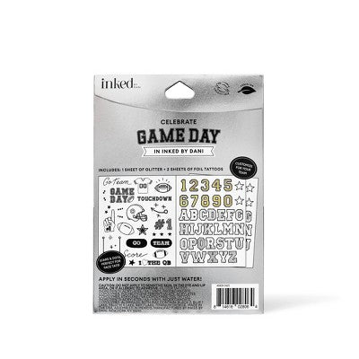INKED by Dani Game Day Touchdown Tattoos