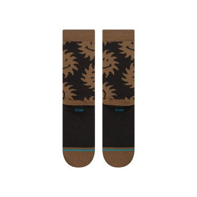 STANCE Men's Smile Out Crew Socks - Dark Green 6-12