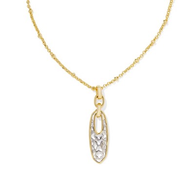 Kendra Scott Janie Small Long Pendant Necklace - Gold/Silver