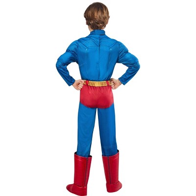 DC Comics Kids' Superman Halloween Light-Up Costume Jumpsuit L