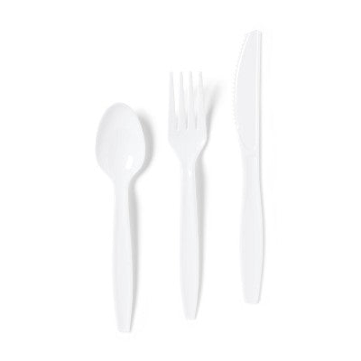 Plastic Forks, Spoons and Knives - 120ct - Dealworthy