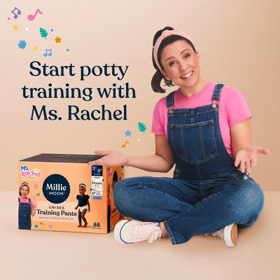 Millie Moon Ms Rachel Disposable Training Pants Size - 6T-7T 40ct: Diaper Weight Range 43 to 68 lbs