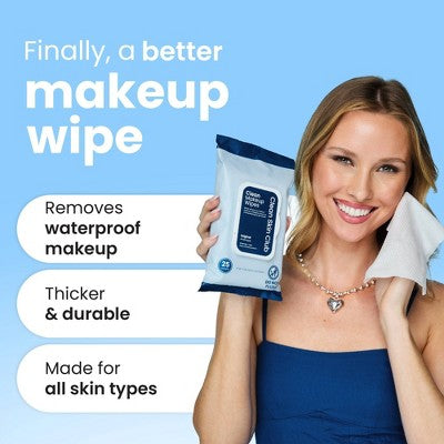 Clean Skin Club Makeup Facial Cleansing Wipes Original - 25ct