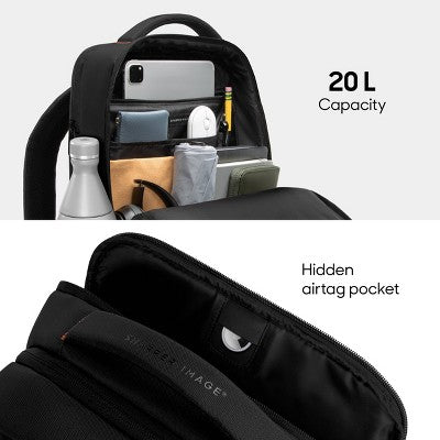 Sharper Image Lifestyle Backpack Fits 17" Laptop - Black