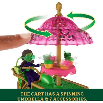 Universal Pictures' Wicked Emerald City Dessert Cart Toy with Cart, Small Doll & 7 Accessories