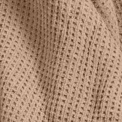 Chenille Knit Throw Blanket with Faux Shearling Reverse Tan - Threshold