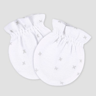 Gerber Baby 3pk Hats & Mittens - White