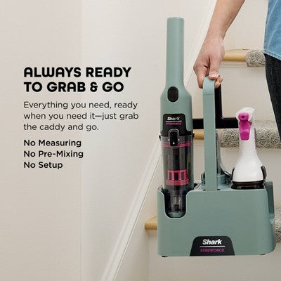 Shark StainForce Portable Cordless Spot & Stain Cleaner with Dual-Activated Cleaning SolutionHX101 Gray
