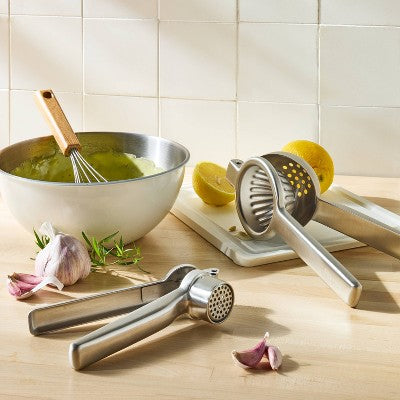 Stainless Steel Garlic Press - Figmint