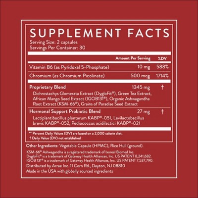 Arrae MB-1 45+, Metabolic & Hormonal Wellness Support Dietary Supplement Capsules - 40ct
