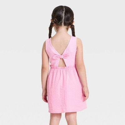 Toddler Girls' Tank Woven Dress - Cat & Jack Pink 5T