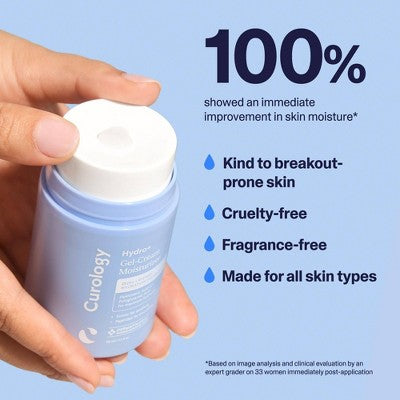 Curology Hydro+ Gel Cream Moisturizer - 1.7 fl oz: Fragrance-Free, Paraben & Sulfate-Free Daily Facial Cream