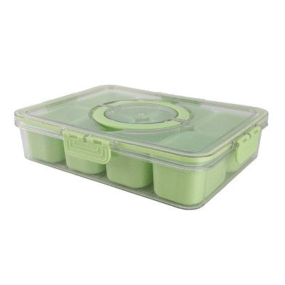 Cook With Color Sparkle with Lid Snack Box Food Storage Container Green
