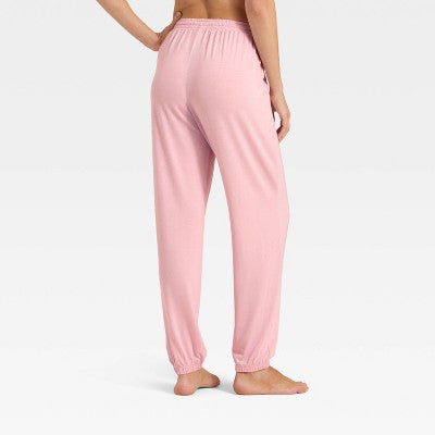 Women's Jersey Jogger Pajama Pants - Auden Light Pink XXL
