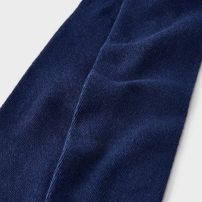 Girls' 2pk Cotton Tights - Cat & Jack Navy Blue S