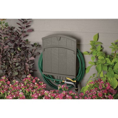 Suncast 150' Capacity Farmington Mounted Hose Hanger Dark Gray