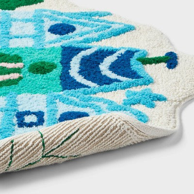 17"x24" Christmas Winter Village Scene Bath Rug - Wondershop