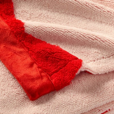 Patisserie Bow Kids' Chenille Throw Blanket Pink - Pillowfort