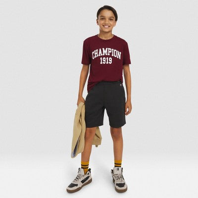 Champion Kids' Signature Fleece Shorts - Black L