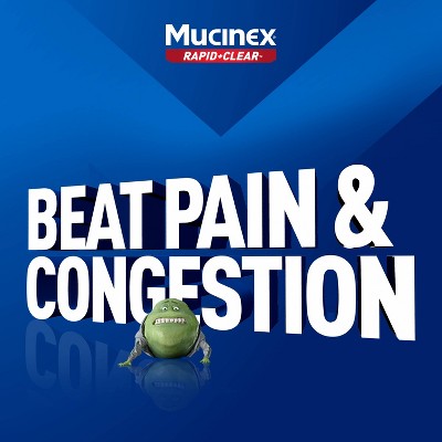 Mucinex Rapid Clear Pain Headache Mucus Congestion Liquid Gelcaps - Acetaminophen - 8ct