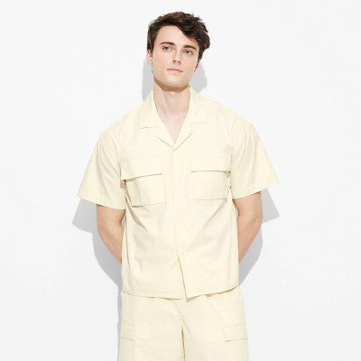Men's Short Sleeve Utility Shirt - Original Use Cream XL