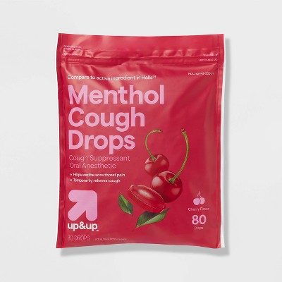 Menthol Cough Drops - Cherry - 80ct - up&up