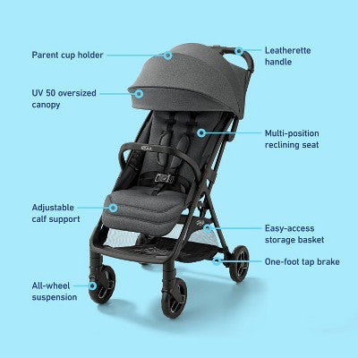 Graco Ready2Jet DLX Travel System - Inkstone (LOCAL PICKUP ONLY)